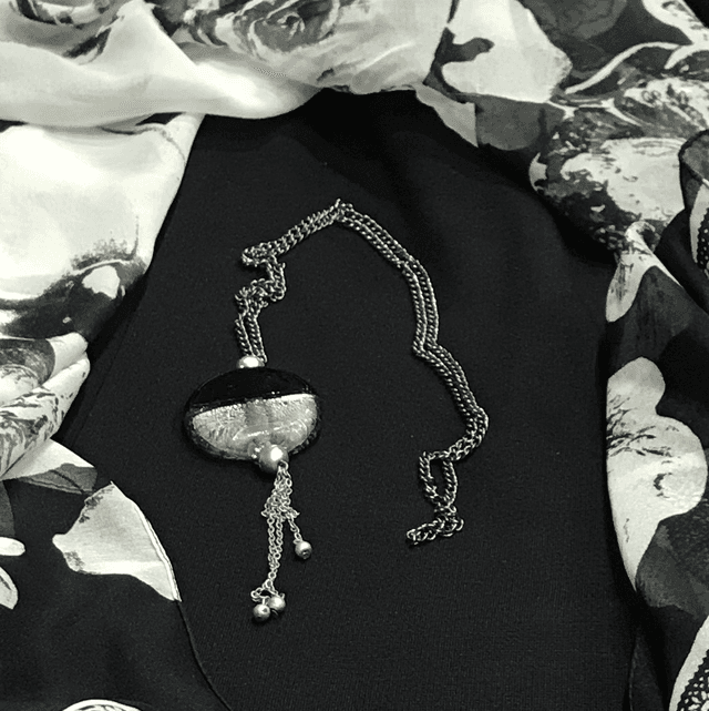 Silver Coloured Necklace- NEC38