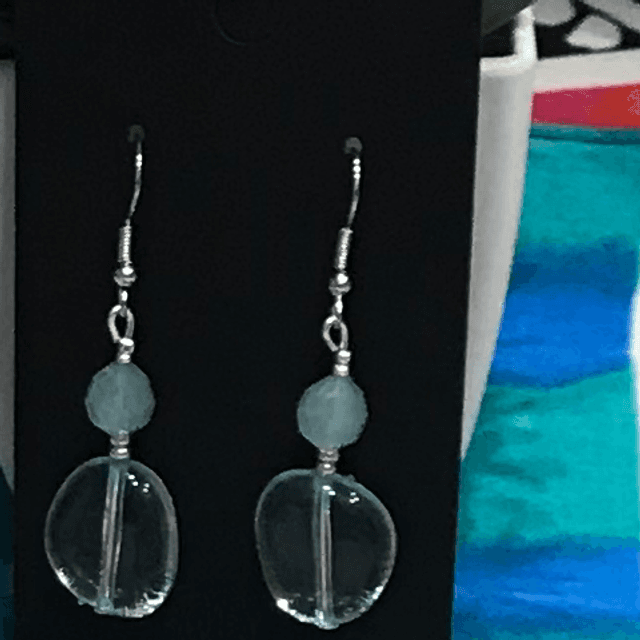Blue Dangling Earrings- BLDE04