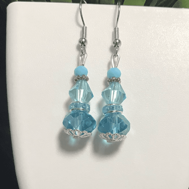 Blue Dangling Earrings - BLDE57