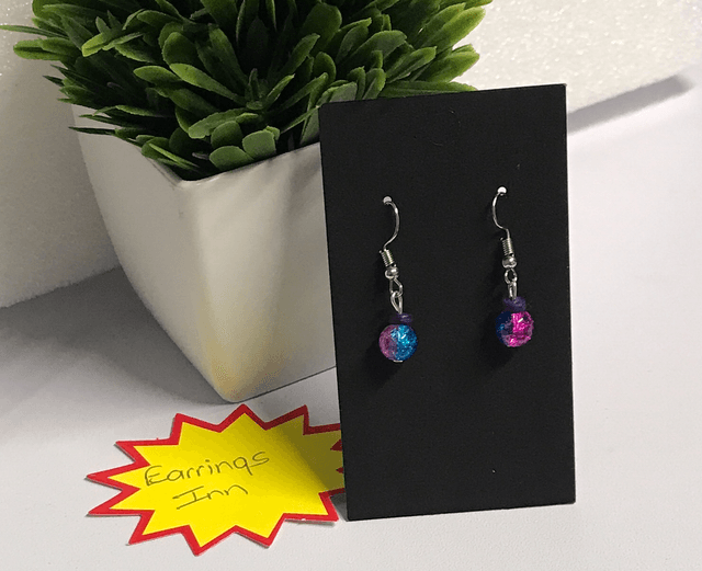 Blue/Purple Dangling Earrings- BPE2643