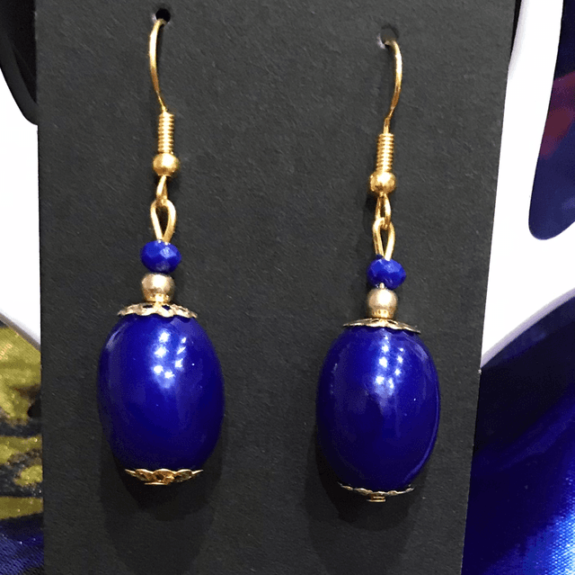 Blue Dangling Earrings - BLDE34