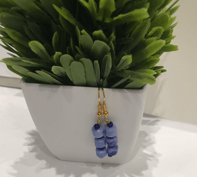 Blue Dangling Earrings- BDE2776