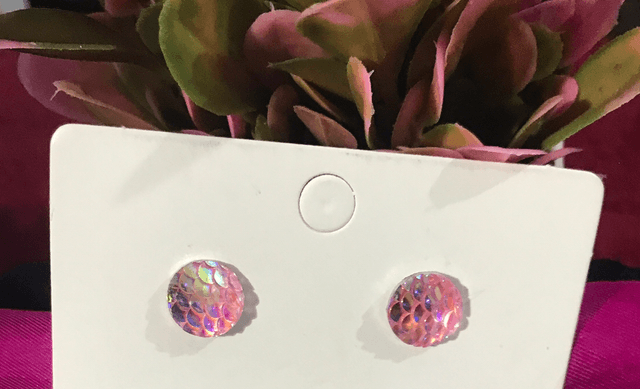 Pink Stud Earrings- STU53