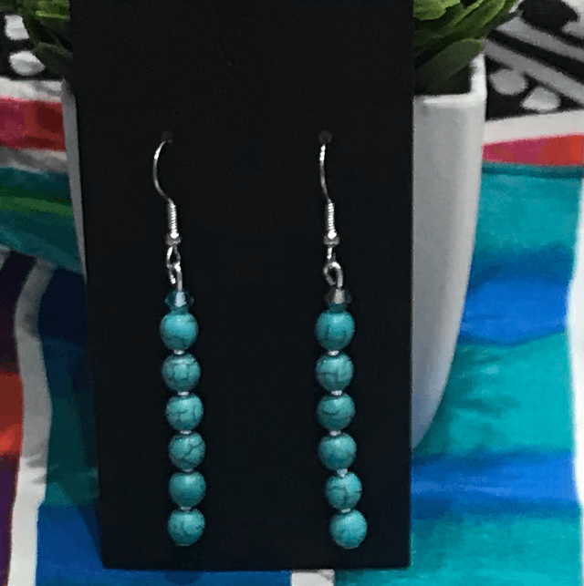 Blue Dangling Earrings - BLDE06