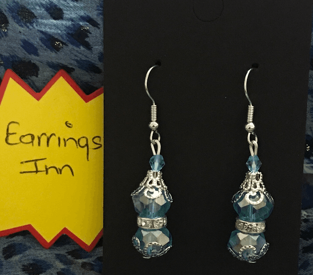 Blue Dangling Earrings- BLDE83