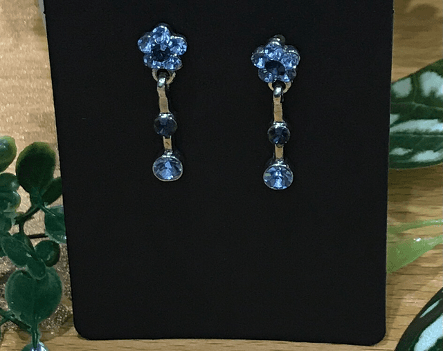 Blue Dangling Earrings- BLDE76