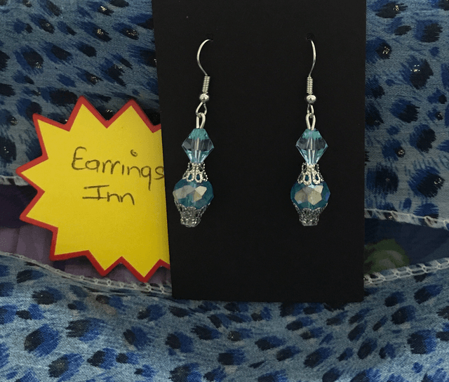 Blue Dangling Earrings- BLDE81
