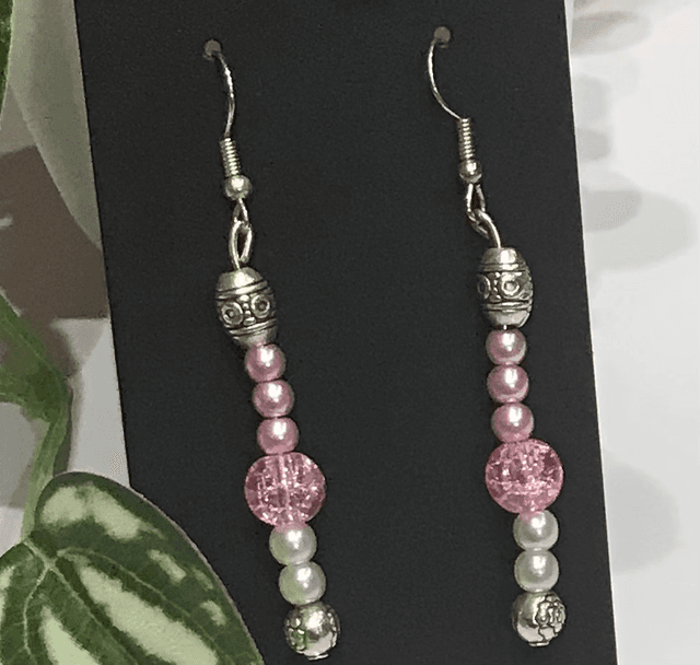Pink Dangling Earrings - PDE42