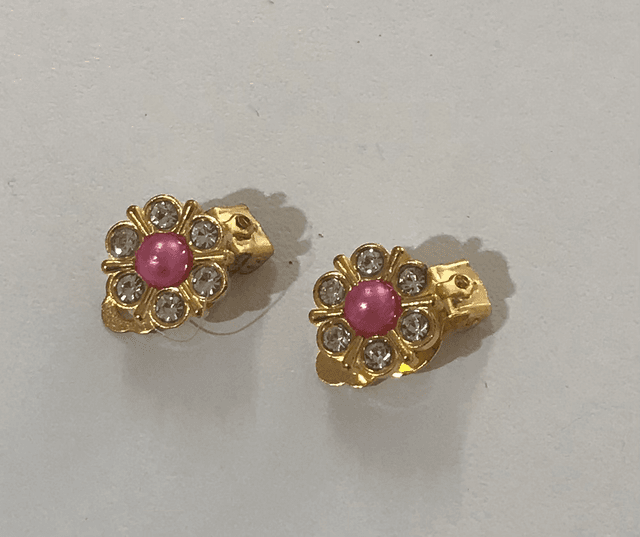 Pink Clip On Earrings- COE18