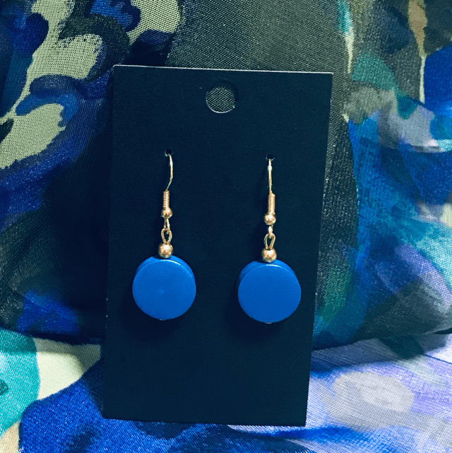 Blue Dangling Earrings - BLDE50