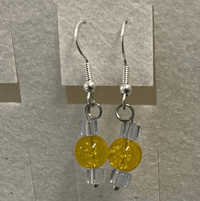 Yellow Dangling Earrings - YDE03