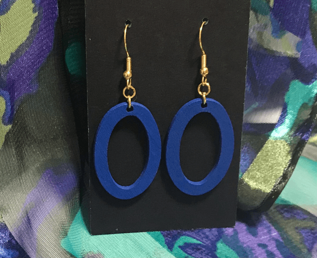 Blue Dangling Earrings - BLDE54