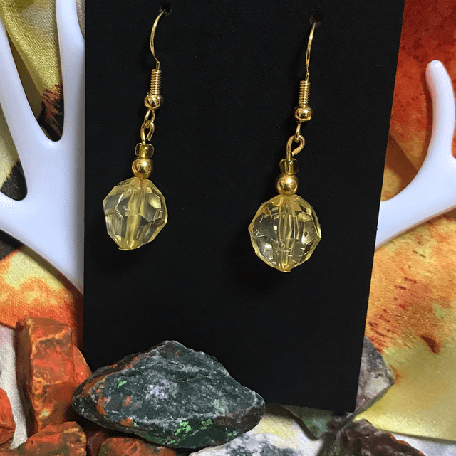 Yellow Dangling Earrings- YDE31