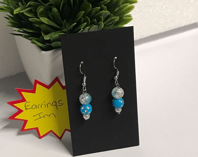 Blue Mix Dangling Earrings - BLDE97