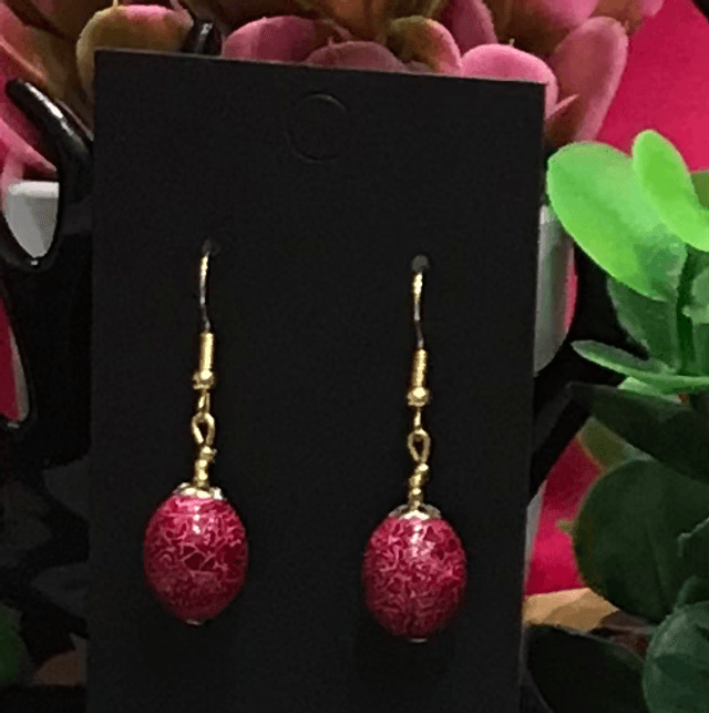 Rose Pink Dangling Earrings - RPD07