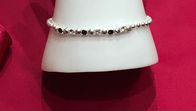 Bright Blue Coloured Stone Bracelet -BRA20