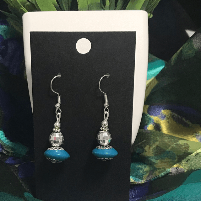 Blue Dangling Earrings - BLDE62