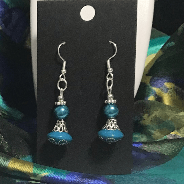 Blue Dangling Earrings - BLDE61