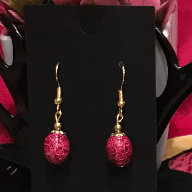 Rose Pink Dangling Earrings - RPD03