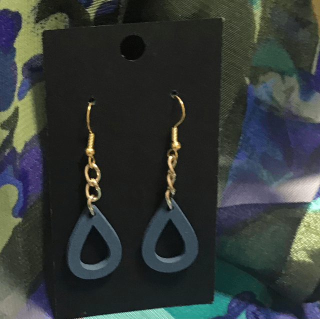 Blue Dangling Earrings - BLDE56