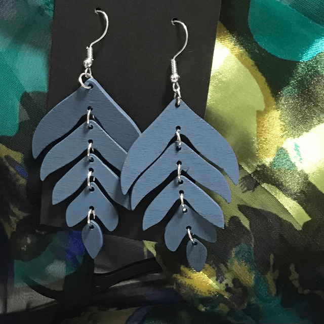 Blue Dangling Earrings - BLDE40