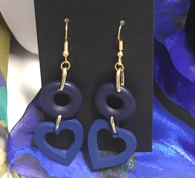 Blue Dangling Earrings - BLDE41
