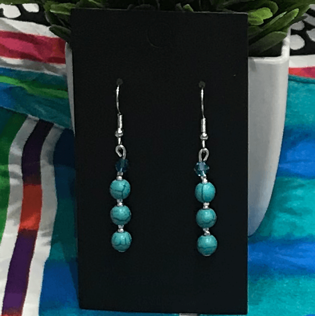 Blue Dangling Earrings - BLDE09