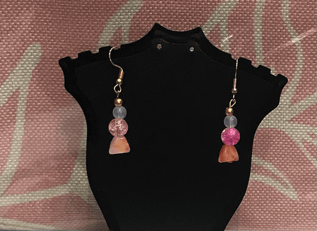 Pink Dangling Earrings - PDE21