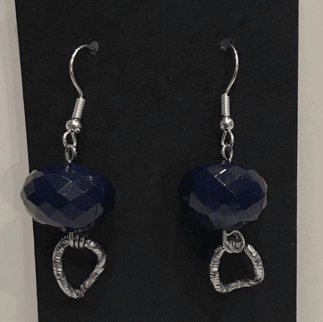 Blue/Silver Dangling Earrings- BSD5694