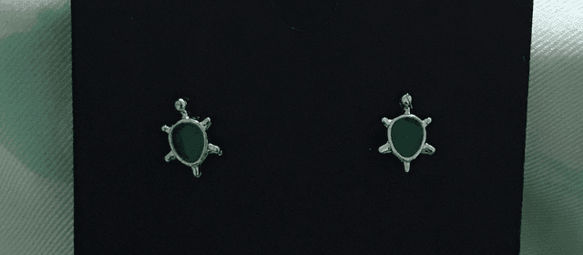 Children-Adult Studs -Green - CASEG02