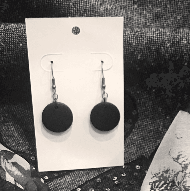 Black Dangling Earrings- BLKD21