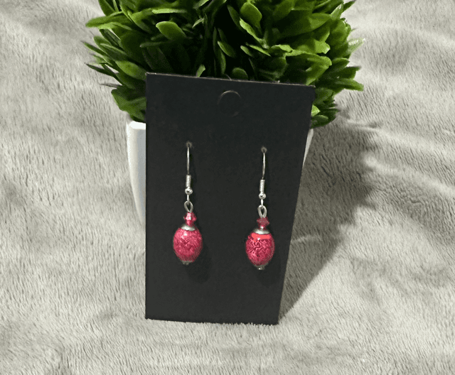 Rose Pink Dangling Earrings - RPD16