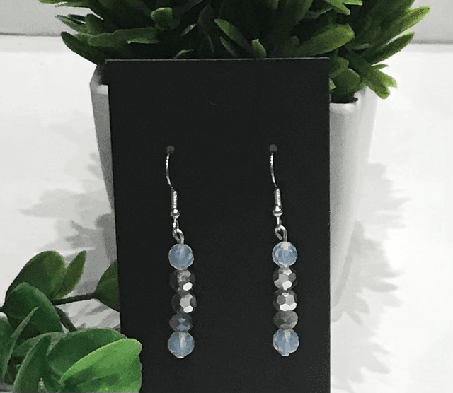 Blue Dangling Earrings- BLDE01