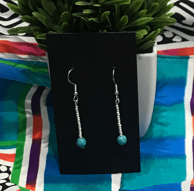 Blue Dangling Earrings - BLDE13