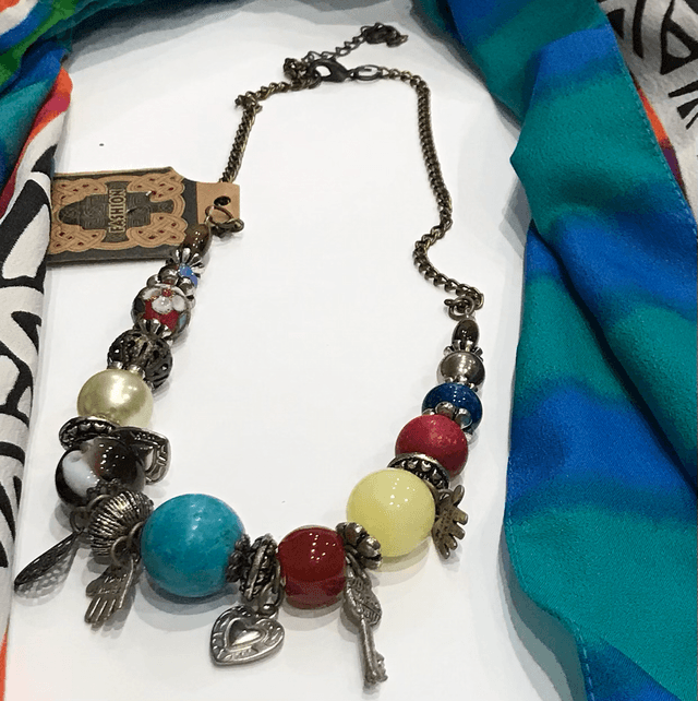Mixed Coloured Necklace-NEC19