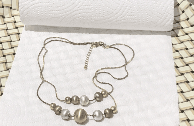 Gold -Silver Necklace- NEC115