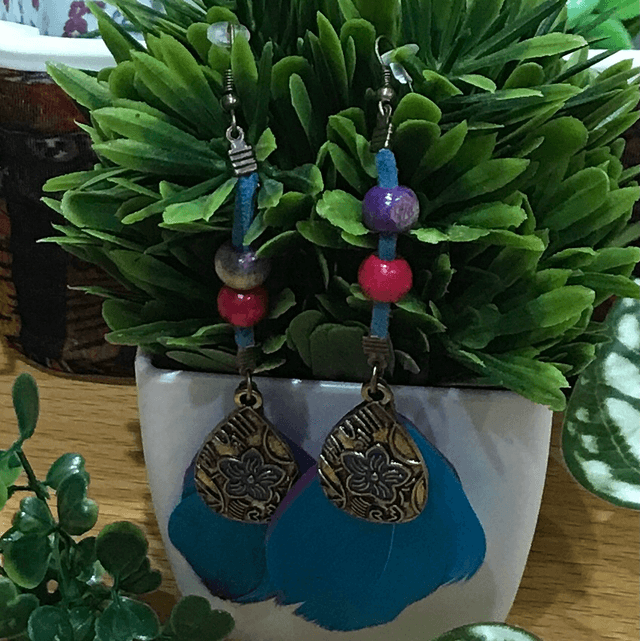 Blue Vintage Earrings- BVE4235