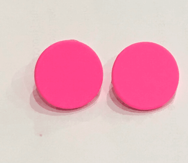 Pink Large Stud Earrings - STU10