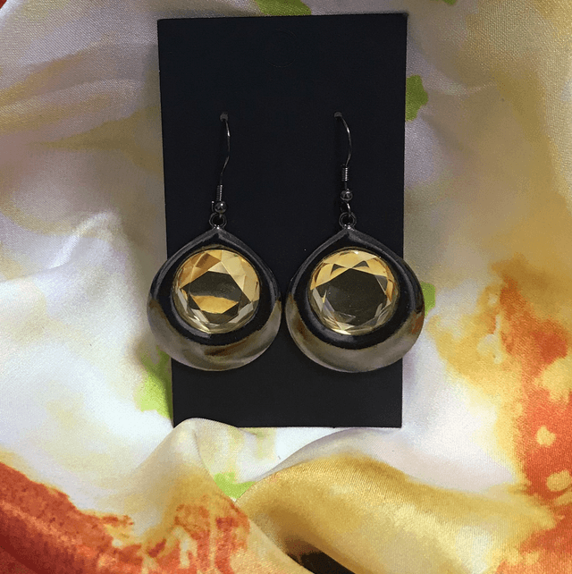Yellow Dangling Earrings- YDE57