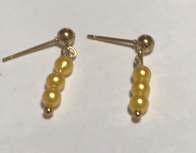 Yellow Dangling Earrings- YDE10