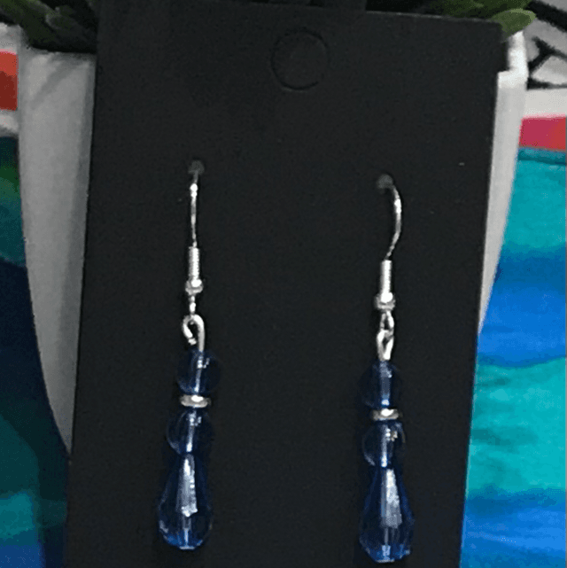 Blue Dangling Earrings- BLDE08