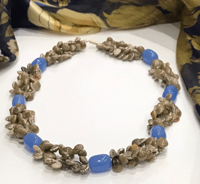 Brown/Blue Necklace - NEC08