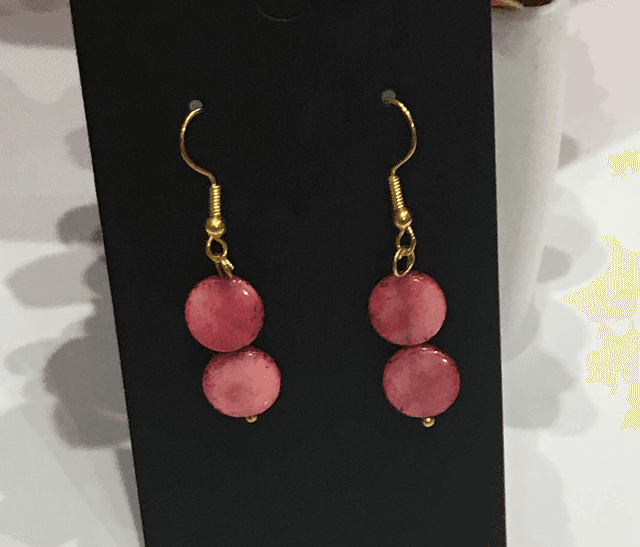 Pink Dangling Earrings - PDE18