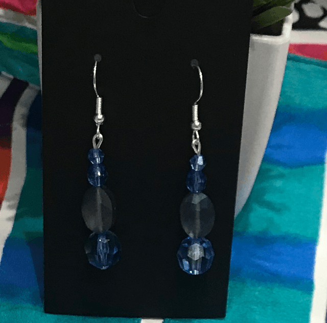 Blue Dangling Earrings - BLDE10