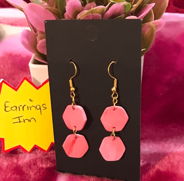 Pink Dangling Earrings - PDE75