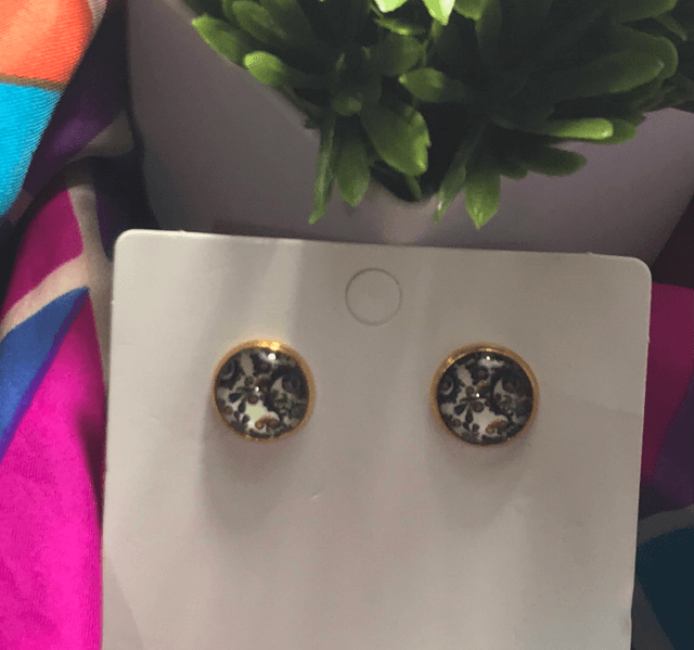 Mixed Stone Stud Earrings - STU73