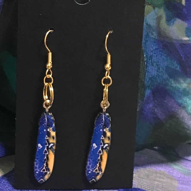 Blue Dangling Earrings - BLDE47
