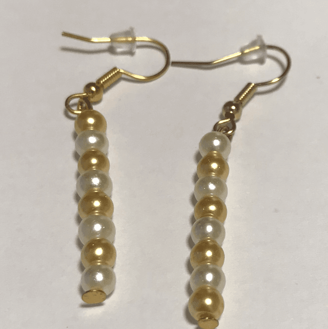 Yellow/White Earrings- YWE3747