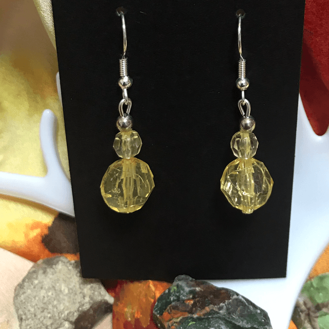 Yellow Dangling Earrings- YDE30