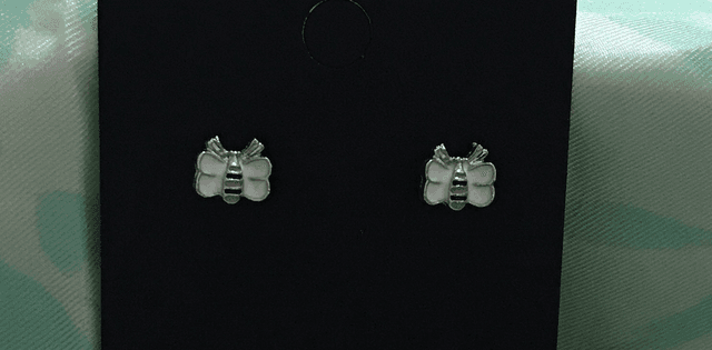 Children-Adult Studs -Clear Stone - CASECS03